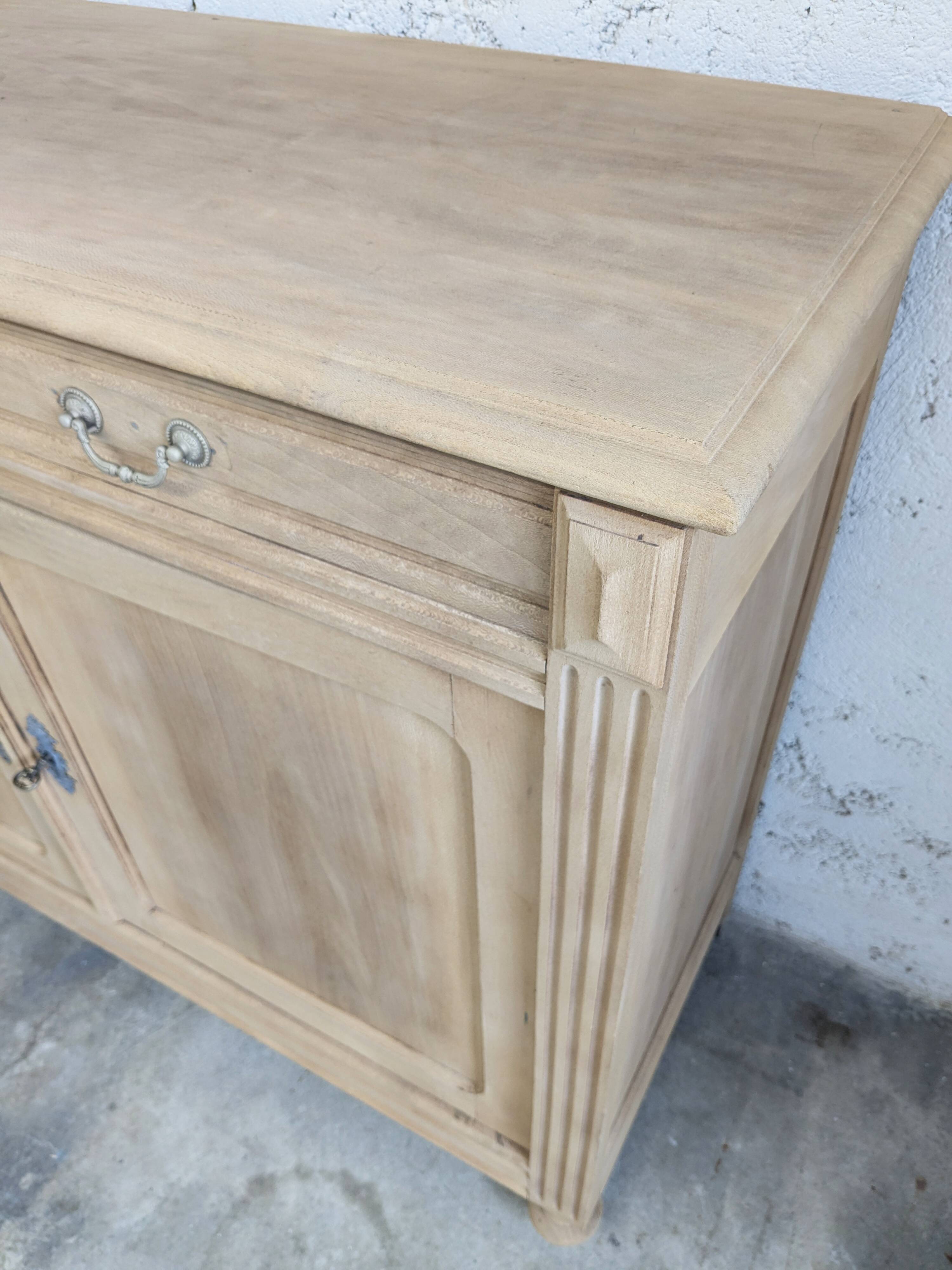 Raw Wood Art Deco Buffet