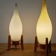 Lampe de table Drevo Humpolec opaline verte type 107/S