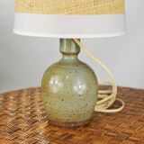 Gray pyrite stoneware lamp