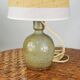 Gray pyrite stoneware lamp