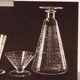 Baccarat lido 7 verres vin + carafe metal argente