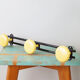 Yellow and black enamelled metal hook, 60s