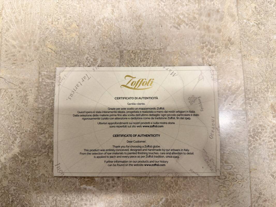 Bar Globe au sol italien classique Zoffoli