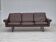1970s, Danish 3-seater sofa, original brown leather.