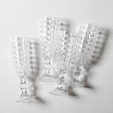 Ensemble de quatre verres à champagne ou à prosecco vintage / Italie / Années 2000