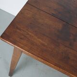 Antique 19th Century French Rustic Farmhouse Dining Table Fruitwood