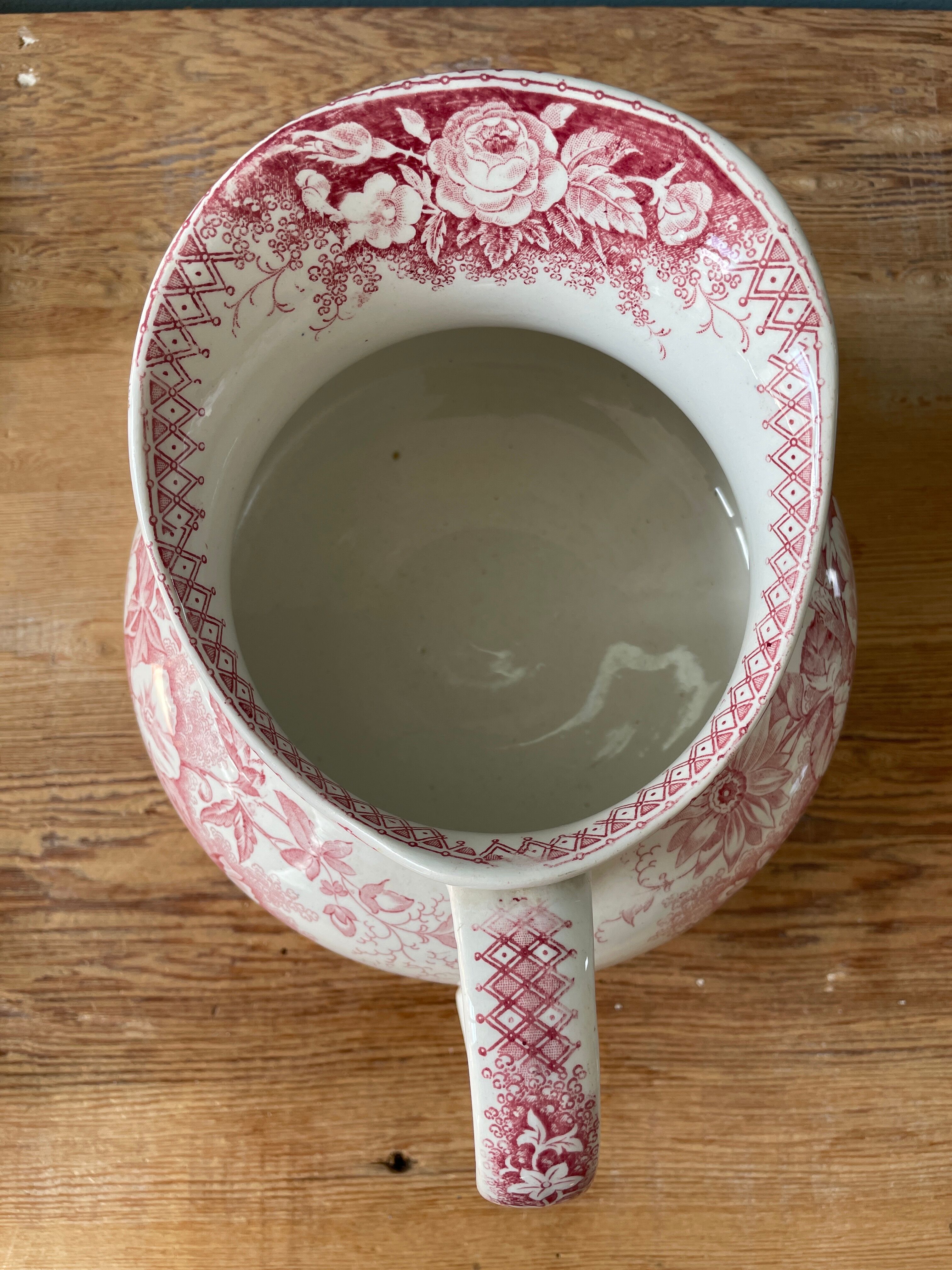 Water pitcher Sarreguemines 1900, model Planter