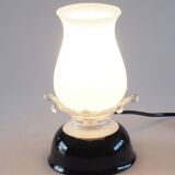 Ceramic and opaline lamp