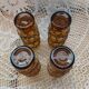 4 vintage orangeade glasses