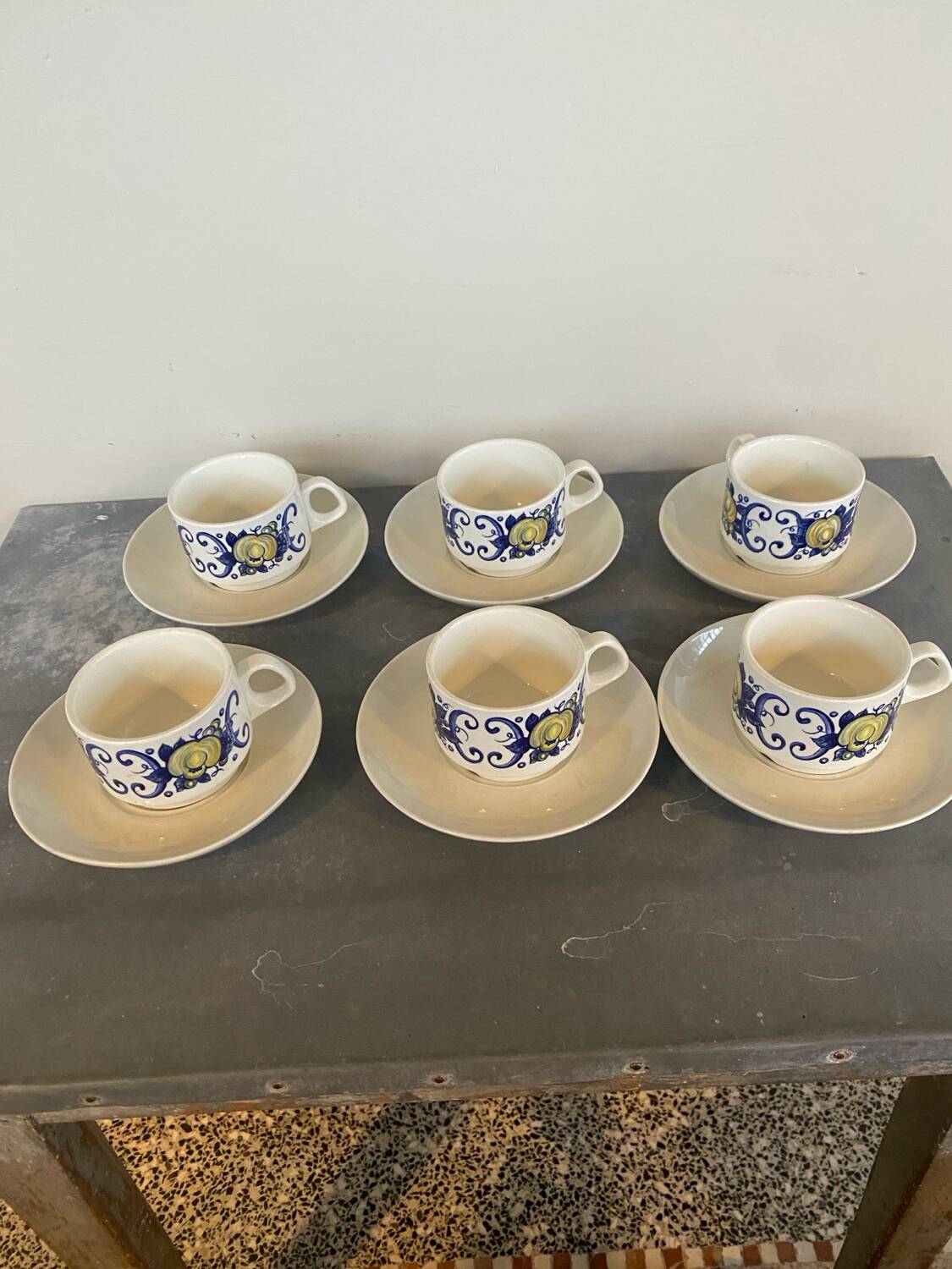 6 tasses Villeroy et Boch