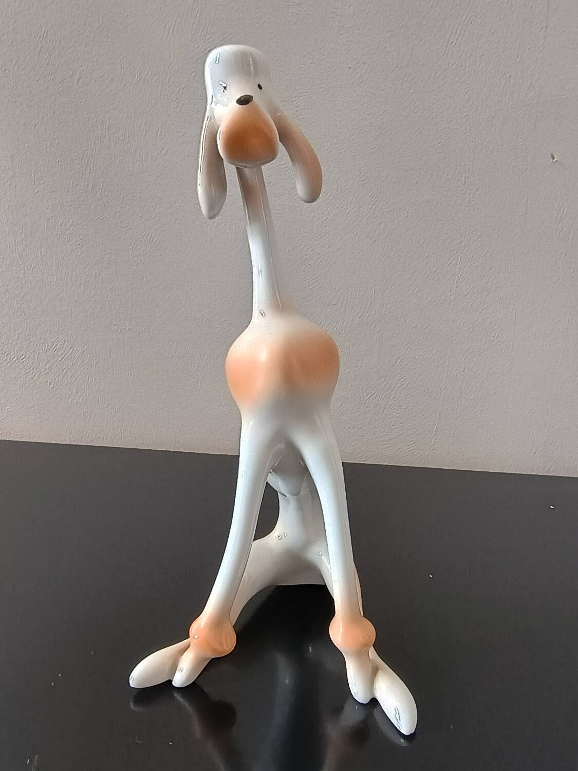 Hollohaza porcelain dog, 1970s