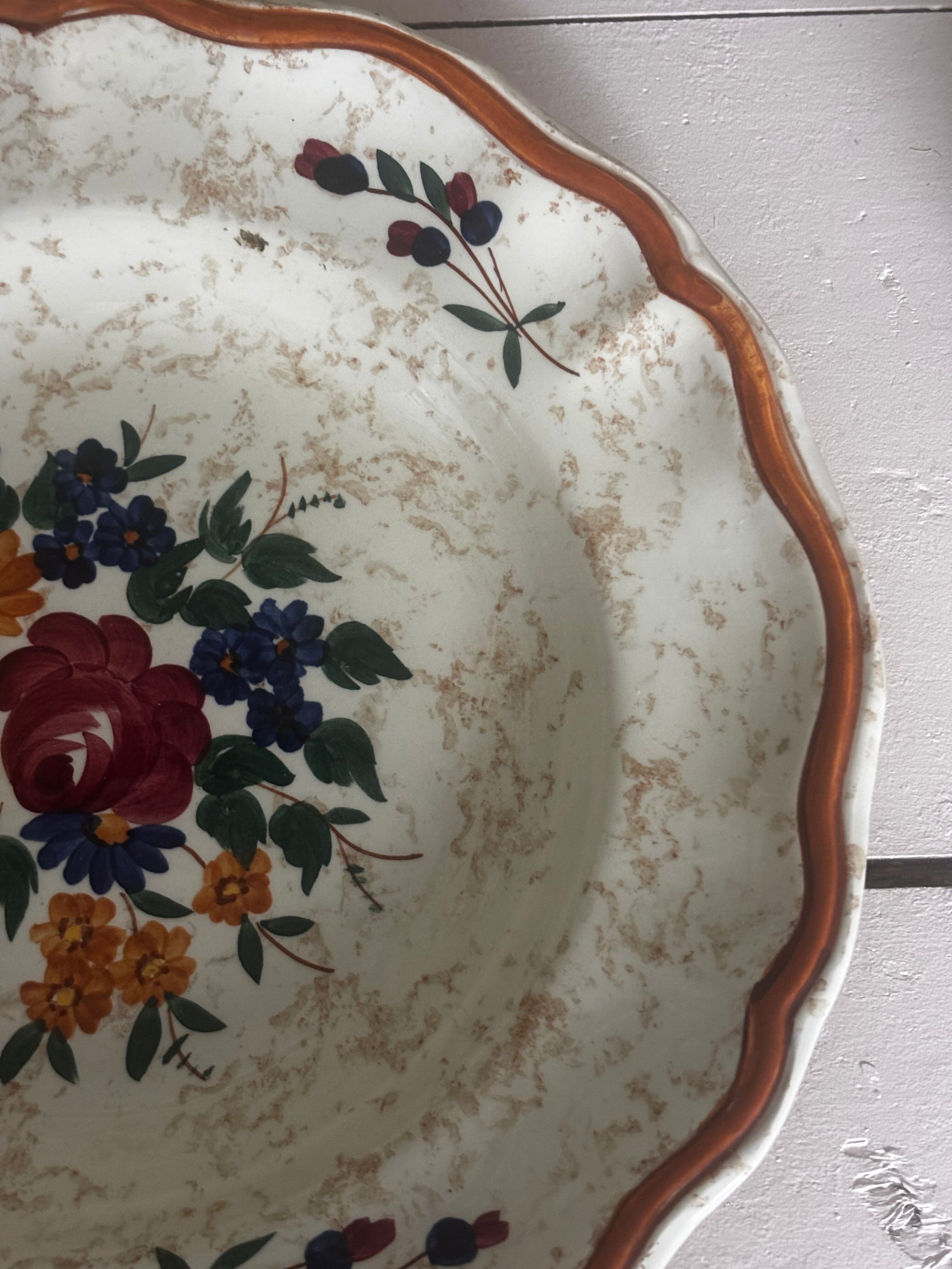 Ancienne assiette creuse Longchamp modèle mistral