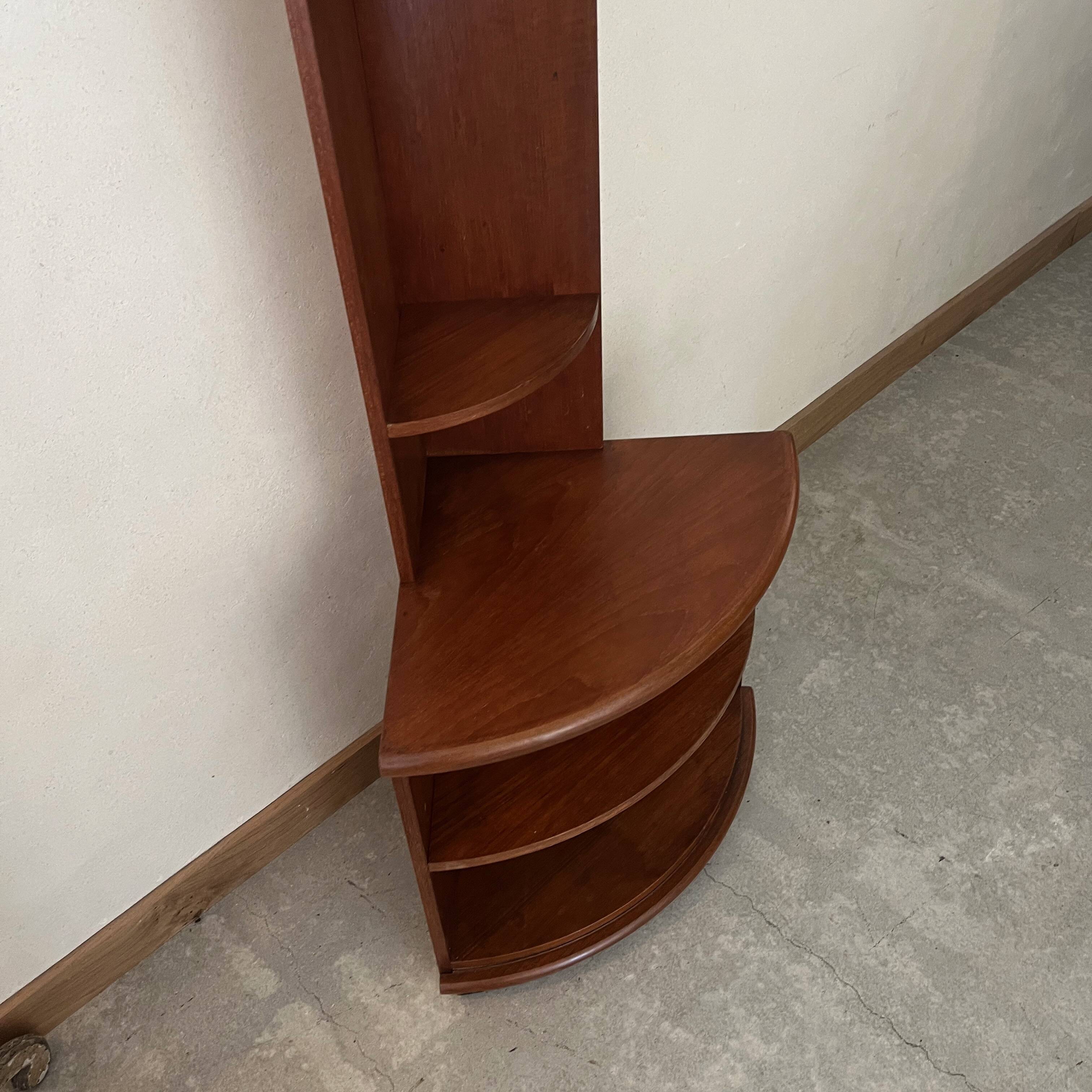Vintage wooden corner cabinet