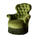 Chair padded green toad