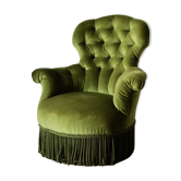Chair padded green toad