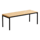 Table basse par Wittmann avec plateau en pierre calcaire.