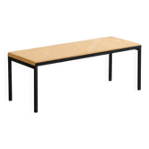 Coffee table by Wittmann with limestone tabletop