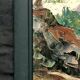 Pair of post-impressionist paintings signed BERJONNEAU, oil on cardboard.