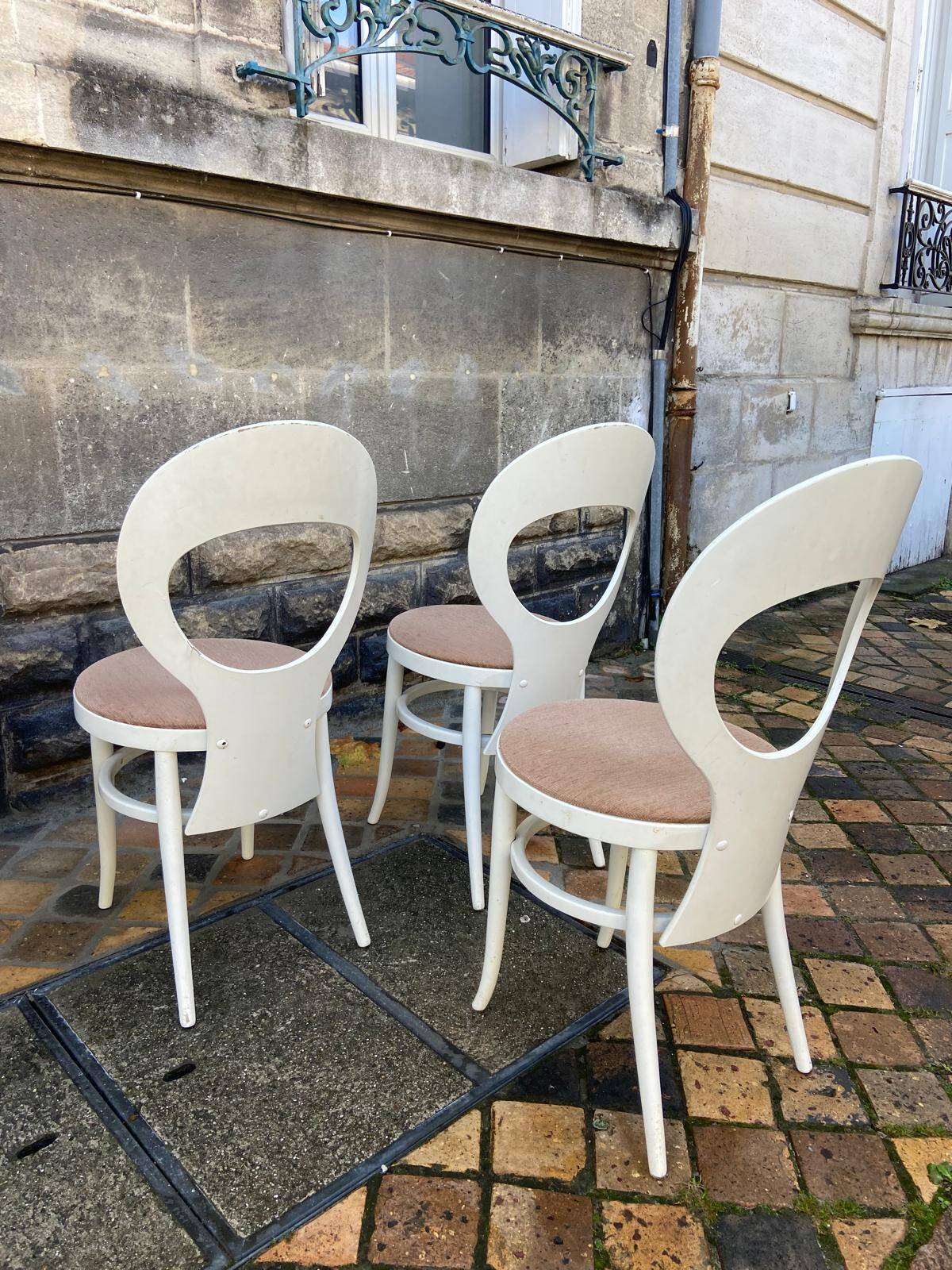 6 chaises "Mouette" maison Baumann - Années 60/70