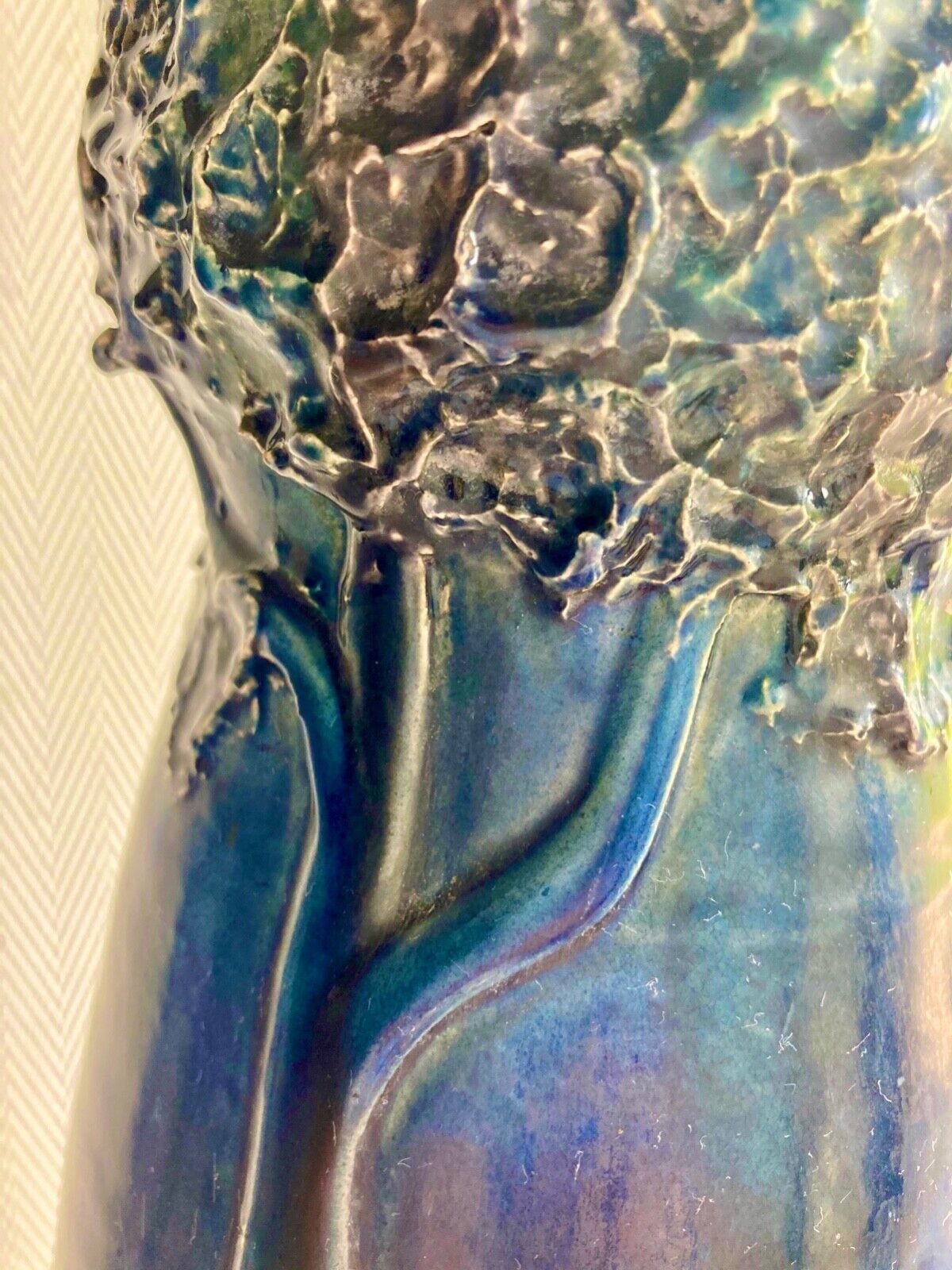 Charles Maes art nouveau ceramic vase in Sint-Amandsberg / Ghent in Belgium