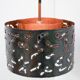 Brutalist copper pendant lamp from Boréns, 1970s