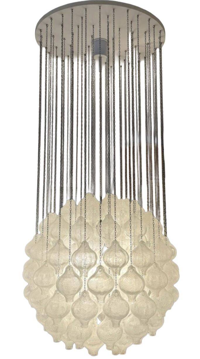 1960s 197070s Tulip Chandelier by J.T. Kalmar for Kalmar Austria
