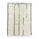 Large Berber M'rirt rug in cream and black wool, Moroccan rug.