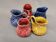 Set of 5 old onnaing barbotine jugs. creamer, sauce boat