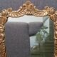 Tilting dressing table mirror, Napoleon III style, brass, mid-19th century.