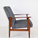 Vintage Black Club Armchair, 1970s