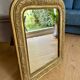 Antique gilded carved mirror - antique glass - vintage - Louis XVI