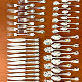Christofle Marly, new condition, 48-piece cutlery set