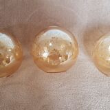 Set of 3 glass balls for lamp or suspension