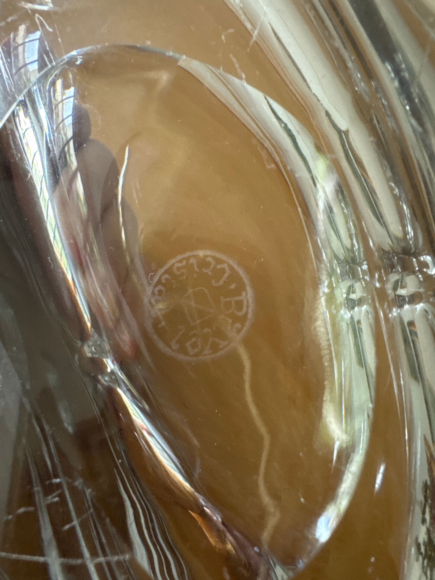 Coupe ou vide poche en cristal Bayle