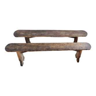 Paire bancs vintage