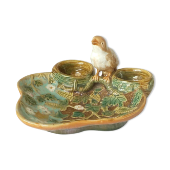 Empty ceramic pocket slurry nest birds