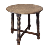 Side table turned wooden legs