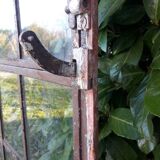 W84xH137.5 industrial curved metal glass frame window