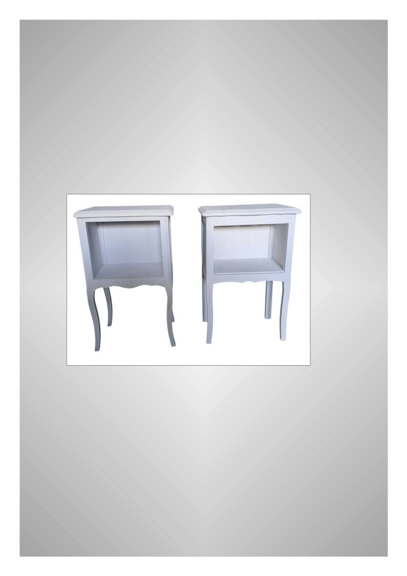 Pair of antique bedside tables