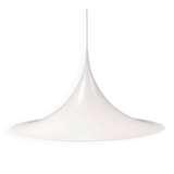 Vintage Fog & Mørup Semi Hanging Lamp, White Lacquered, Denmark 1970-80s