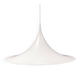 Vintage Fog & Mørup Semi Hanging Lamp, White Lacquered, Denmark 1970-80s