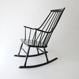 Rocking chair Lena Larsson Scandinavian design 1960 for Nesto