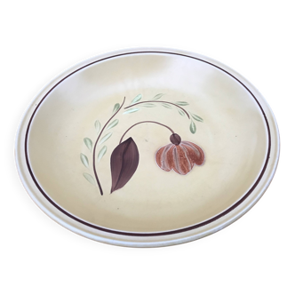 1960s Deep serving dish Ateliers du Revernay France Matte stoneware