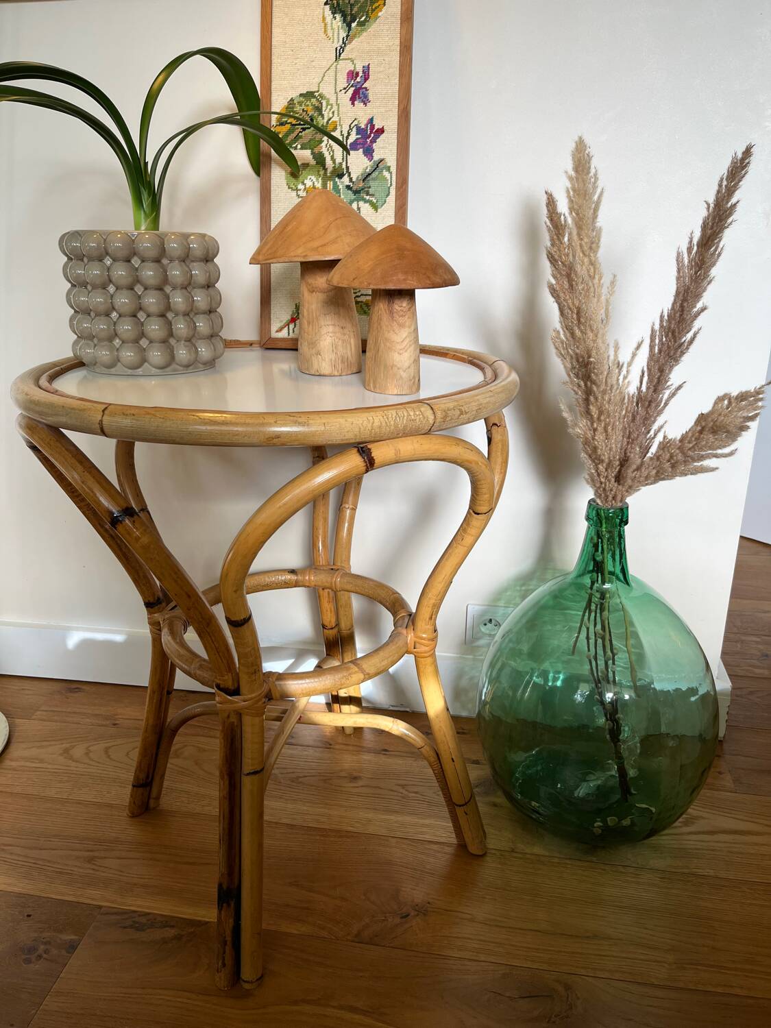 Round table 70 rattan wicker