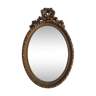 Gold wood mirror