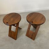 Lot 2 wooden stools