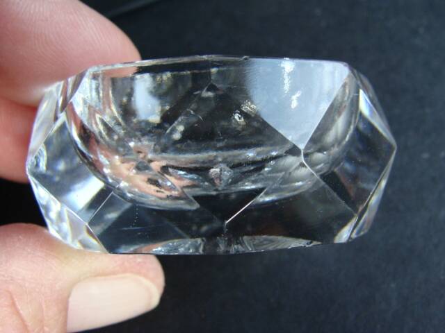 oval crystal salt cellars