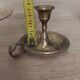 Antique brass candle holder