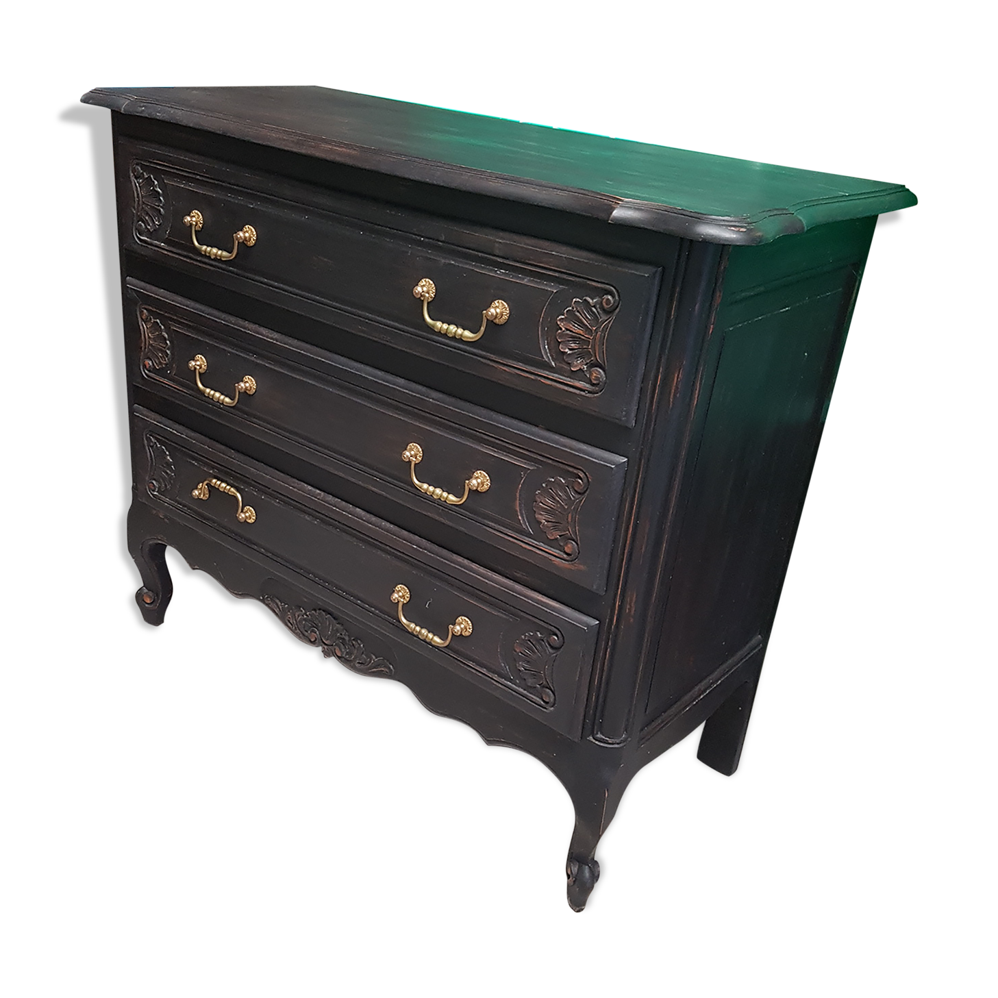 Black chest of drawers 3 drawers