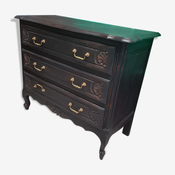 Commode noir 3 tiroirs